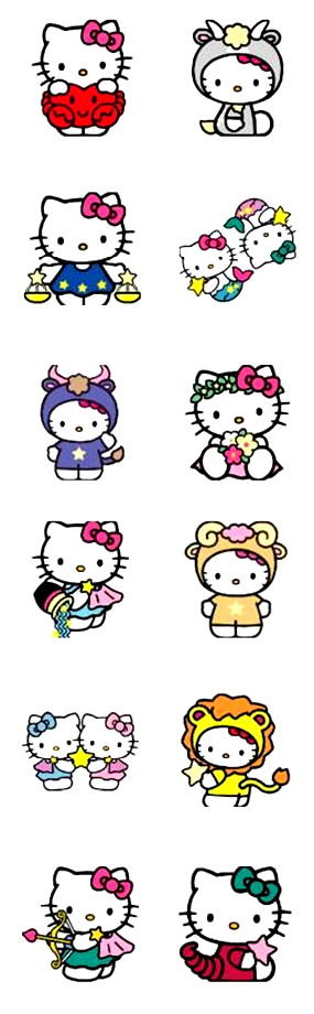 十二星座hello kitty图